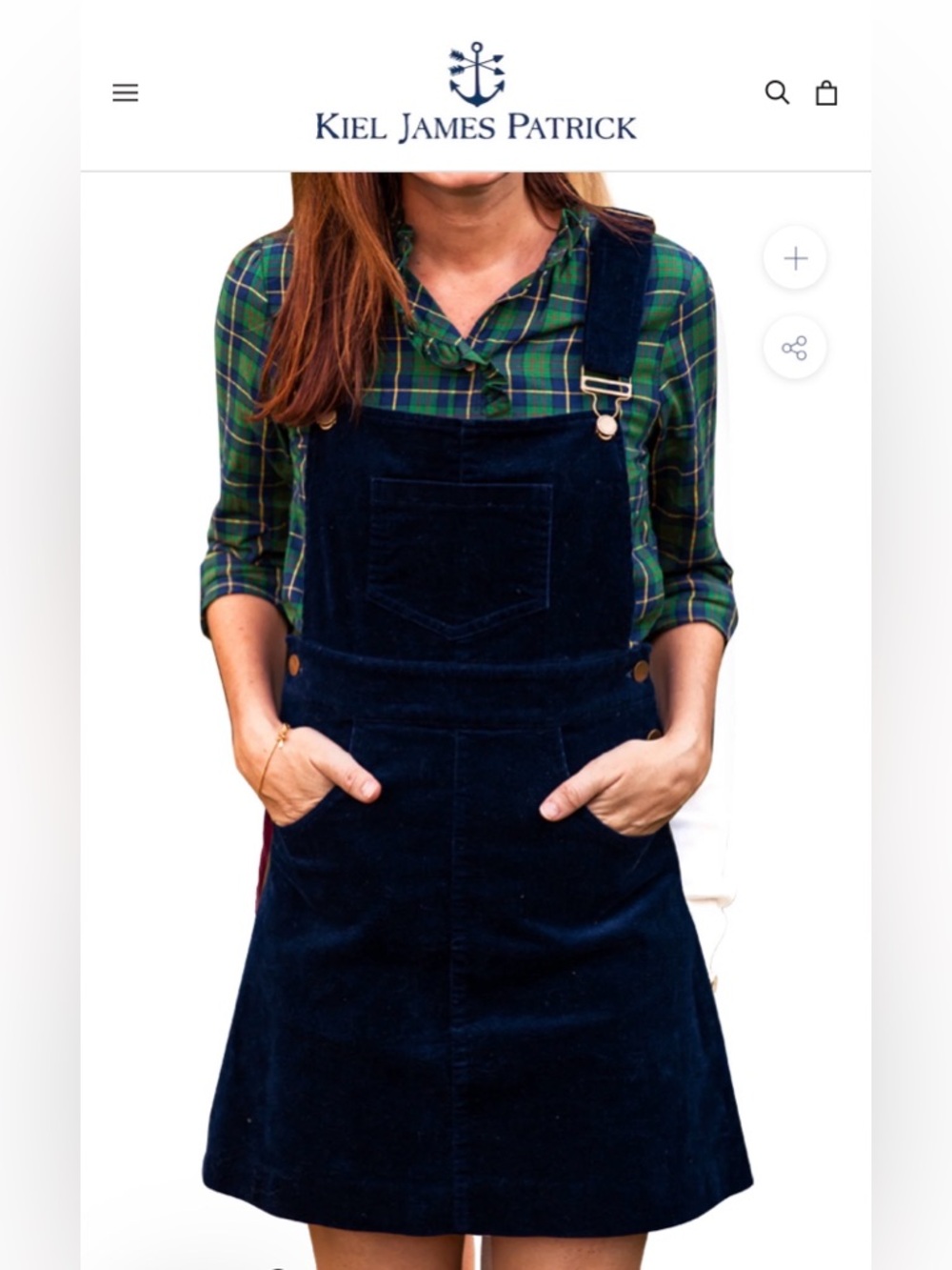 Cozy Corduroy Jumper in Navy Blue